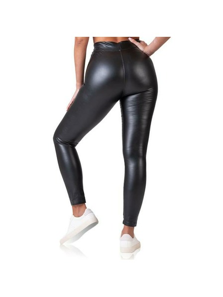 Bellinda RELAX & GO LEATHEROPTIC LEGGINGS - Ženski legingi s poudarkom kože - črna