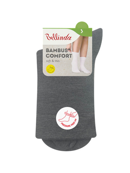Bellinda BAMBUS LADIES COMFORT SOCKS - Ženski bambusni nogavički - siva