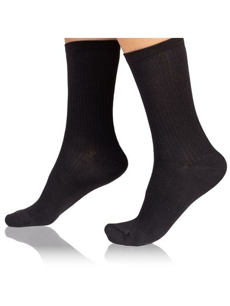 Bellinda FANCY RIB MODAL SOCKS - Ženski nogavički iz modala - črna