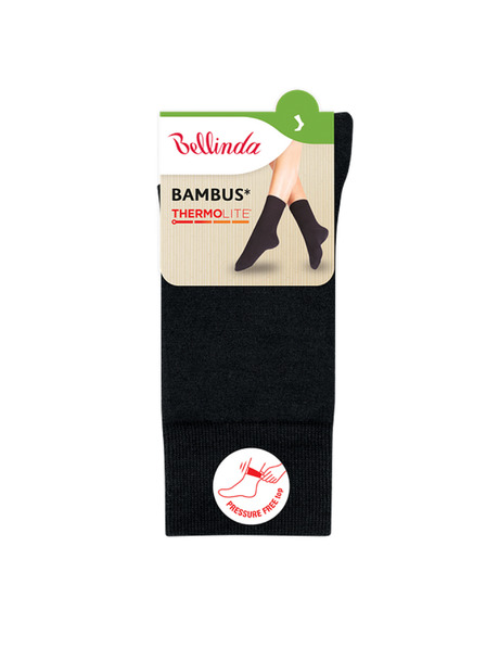 Bellinda BAMBUS THERMOLITE SOCKS - Ženski nogavički thermolite - črna