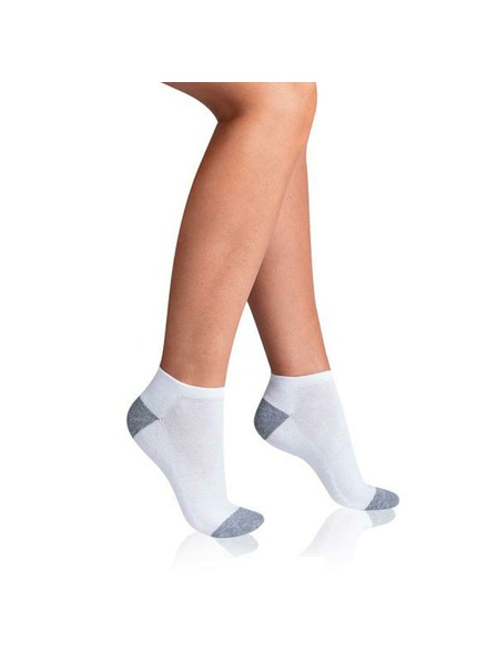 Bellinda SPORT WOMEN IN-SHOE 3x - Ženski športni krajši nogavički 3 pare - bela