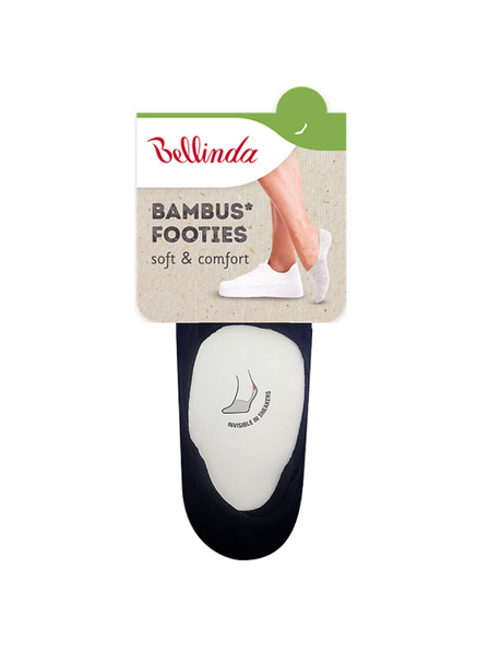 Bellinda BAMBUS FOOTIES SOCKS - Bambusni très nizki ženski nogavički - črna