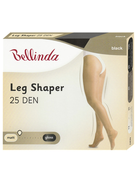 Bellinda LEG SHAPER 25 DEN - Oblikovalne mrežaste hlače - črna
