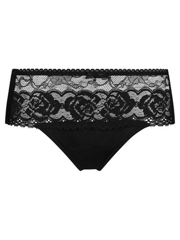 Playtex PLAYTEX RCS FLOWER ELEGANCE MIDI BRIEF - Ženske čipkaste hlačke - črna