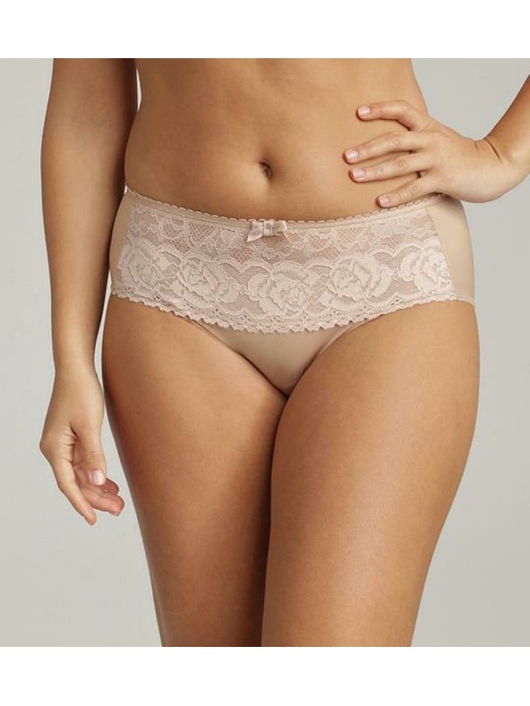Playtex PLAYTEX RCS FLOWER ELEGANCE MIDI BRIEF - Ženske čipkaste hlačke - telesnobarvna