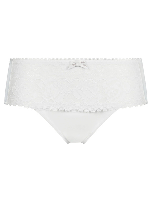 Playtex PLAYTEX RCS FLOWER ELEGANCE MIDI BRIEF - Ženske čipkaste hlačke - bela