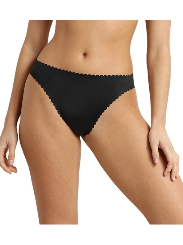 DIM DIM BODY TOUCH DAILY STRING - Ženske brezšivne hlačke - črna