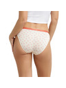 DIM DIM LES POCKETS COTTON SLIP 3x - Ženske bombažne hlačke 3 kom - smetanova - opečena