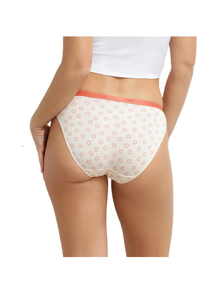 DIM DIM LES POCKETS COTTON SLIP 3x - Ženske bombažne hlačke 3 kom - smetanova - opečena