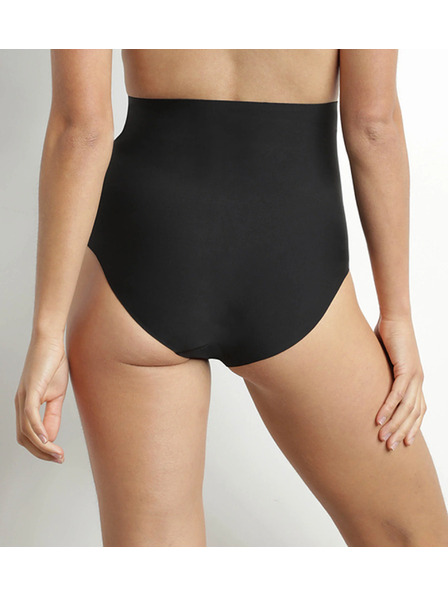 DIM DIM MID WAIST BRIEF - Ženski oblikujoci pajaci z visjo pasu - črna