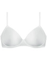 DIM DIM INVISIBLE WIRELESS PADDED BRA - Ženski gladek nedrček brez kostic - bela