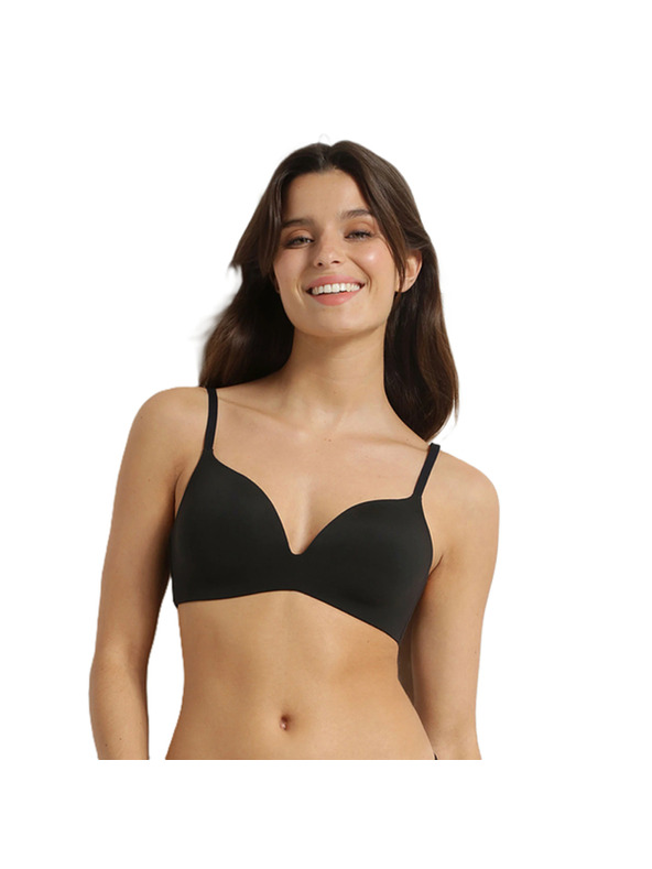 DIM DIM INVISIBLE WIRELESS PADDED BRA - Ženski nedrček brez kostic - črna