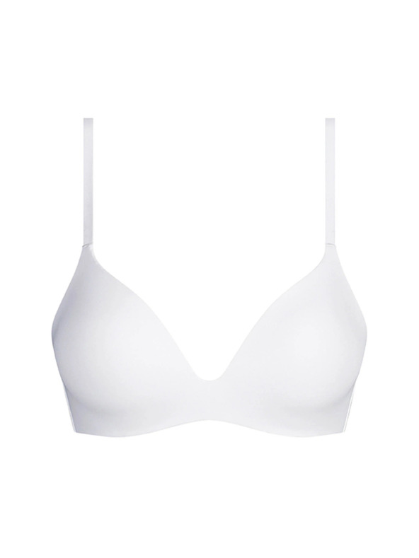 DIM DIM INVISIBLE WIRELESS PADDED BRA - Ženski nedrček brez kostic - bela