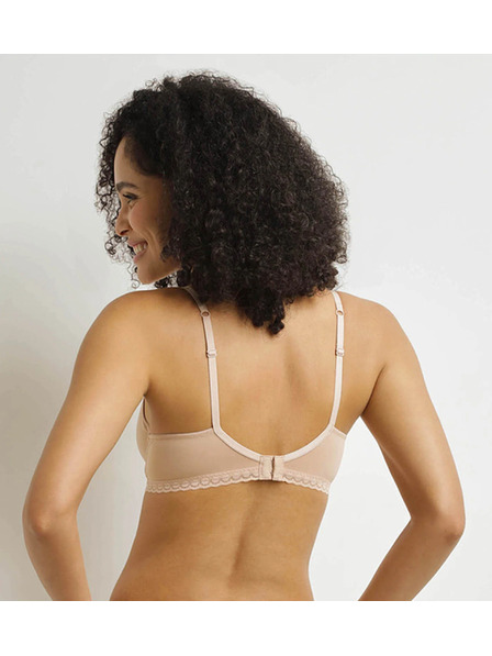 DIM DIM DAILY MICRO FOULARD BRA - Ženski čipkasti nedrček s kostico - telesnobarvna