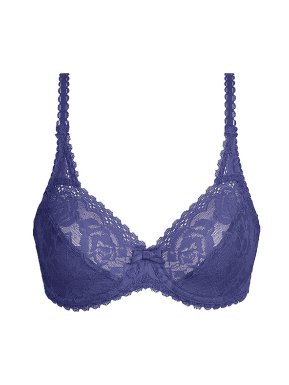 Playtex PLAYTEX RCS FLOWER ELEGANCE UNDERWIRE BRA - Ženski čipkasti nedrček s kostico - svetlo modra