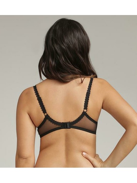 Playtex PLAYTEX RCS FLOWER ELEGANCE UNDERWIRE BRA - Ženski čipkasti nedrček s kostico - črna