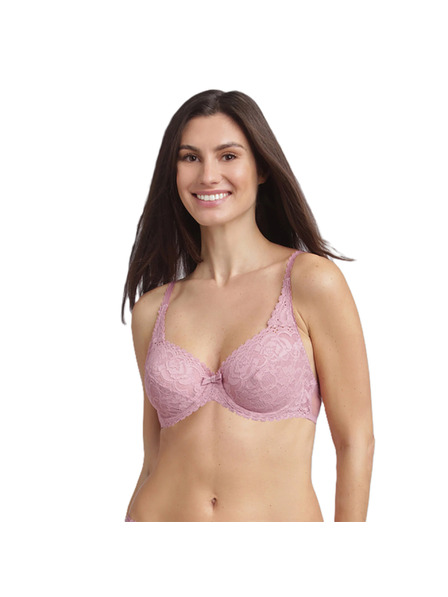 Playtex PLAYTEX RCS FLOWER ELEGANCE UNDERWIRE BRA - Ženski čipkasti nedrček z žico - roza