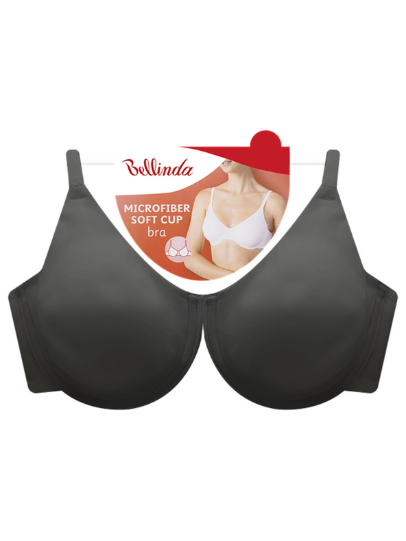 Bellinda MICROFIBRE PADDED BRA - Ženski polsterjen nedrček - črna
