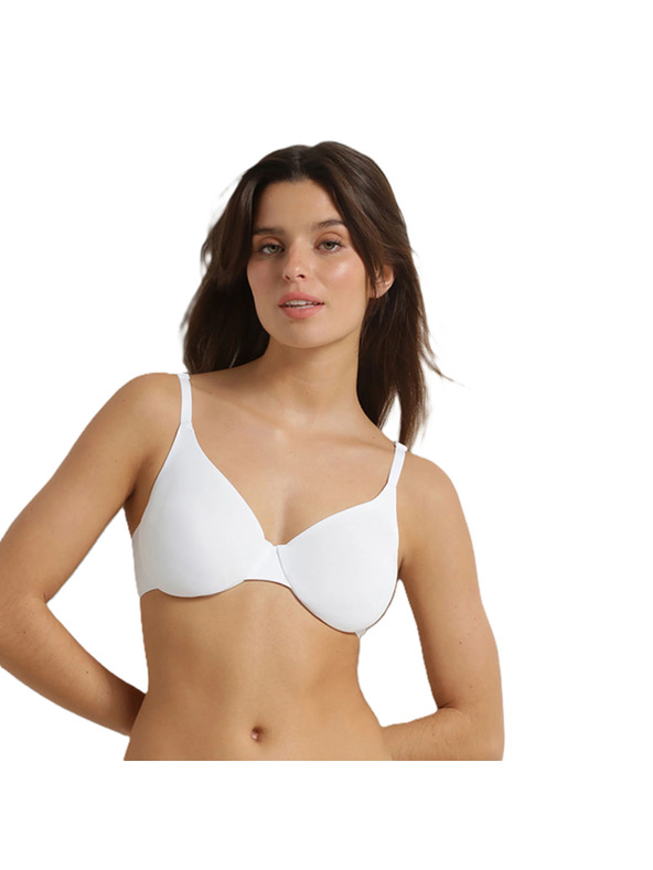 DIM DIM INVISIBLE UNDERWIRE FULL CUP BRA - Ženski nedrček z žico - bela