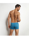 DIM DIM COTTON STRETCH BOXER 3x - Moške boksarice 3 kosa - svetlo modra - temno modra