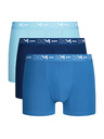 DIM DIM COTTON STRETCH BOXER 3x - Moške boksarice 3 kosa - svetlo modra - temno modra