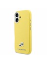 Karl Lagerfeld Karl Lagerfeld PU Karl and Choupette Heads Pins MagSafe Zadnja zaščita za iPhone 17 Yellow