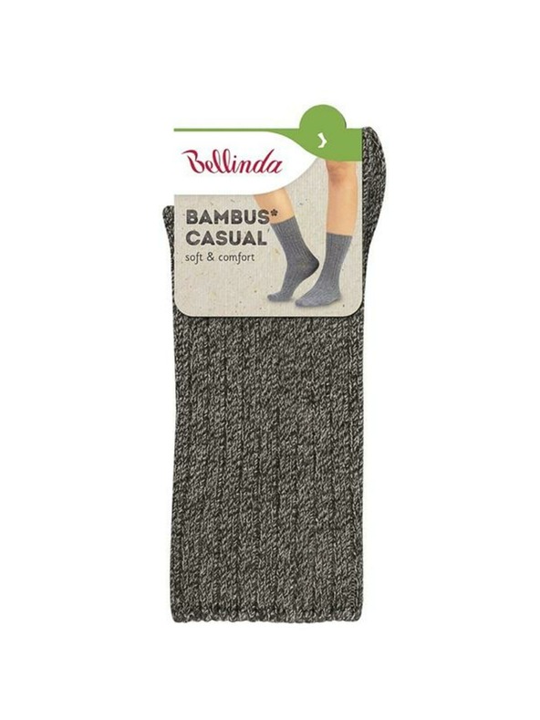 Bellinda BAMBUS CASUAL SOCKS - Zimske bambusove nogavice - siva melanž