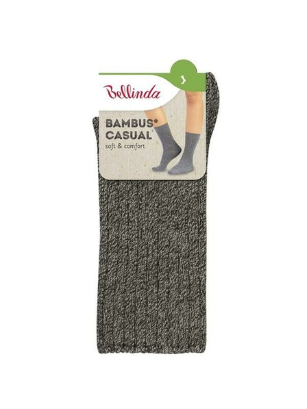 Bellinda BAMBUS CASUAL SOCKS - Zimske bambusove nogavice - siva melanž