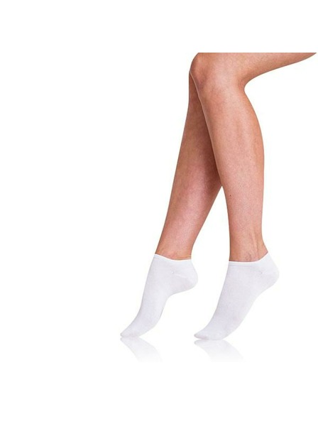Bellinda COTTON IN-SHOE SOCKS 2x - Ženske kratke nogavice 2 para - bela