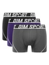 DIM DIM SPORT MICROFIBRE BOXER 3x - Moške športne boksarice 3 kosa - siva - modra - črna