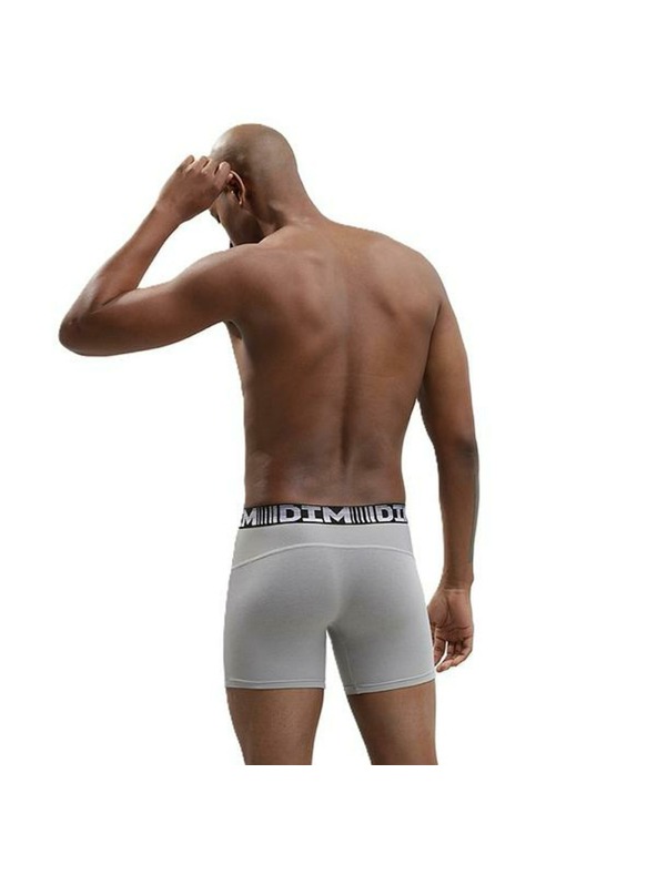 DIM Komplet dveh moških športnih boksaric v sivi in črni barvi Dim 3D FLEX AIR LONG BOXER