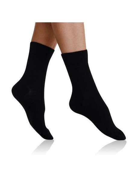 Bellinda Črne ženske nogavice Bellinda COTTON MAXX LADIES SOCKS