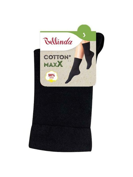Bellinda Črne ženske nogavice Bellinda COTTON MAXX LADIES SOCKS