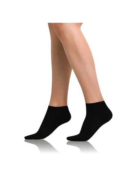 Bellinda Črne ženske gležnjarske nogavice Bellinda BAMBUS AIR LADIES IN-SHOE SOCKS