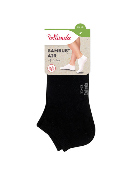 Bellinda Črne ženske gležnjarske nogavice Bellinda BAMBUS AIR LADIES IN-SHOE SOCKS