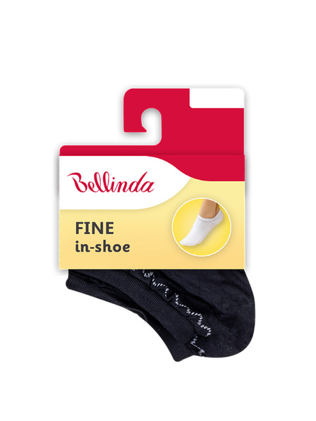 Bellinda Črne ženske nogavice Bellinda FINE IN-SHOE SOCKS