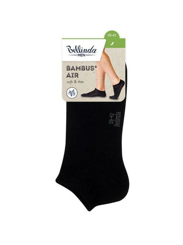 Bellinda Črne moške nogavice Bellinda BAMBUS AIR IN-SHOE