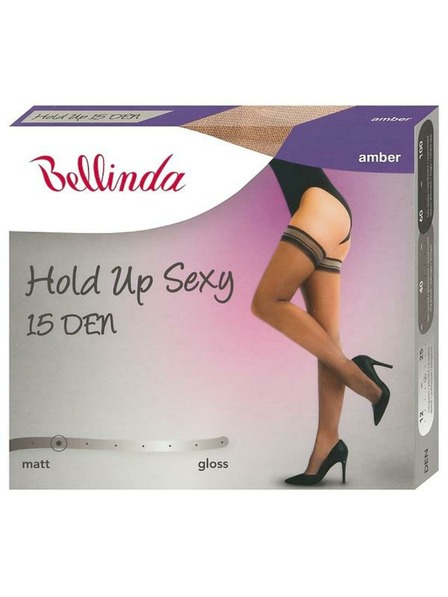Bellinda BELLINDA Hold Up Sexy 15 DEN Ženske samodržne nogavice
