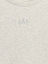 GAP Otroška rebrasta majica z logotipom GAP