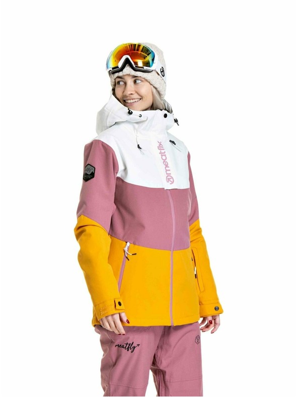 Meatfly Meatfly ženska SNB & SKI jakna Kirsten White / Sunflower