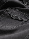 Ombre Clothing Črna moška majica iz džinsa Ombre Clothing