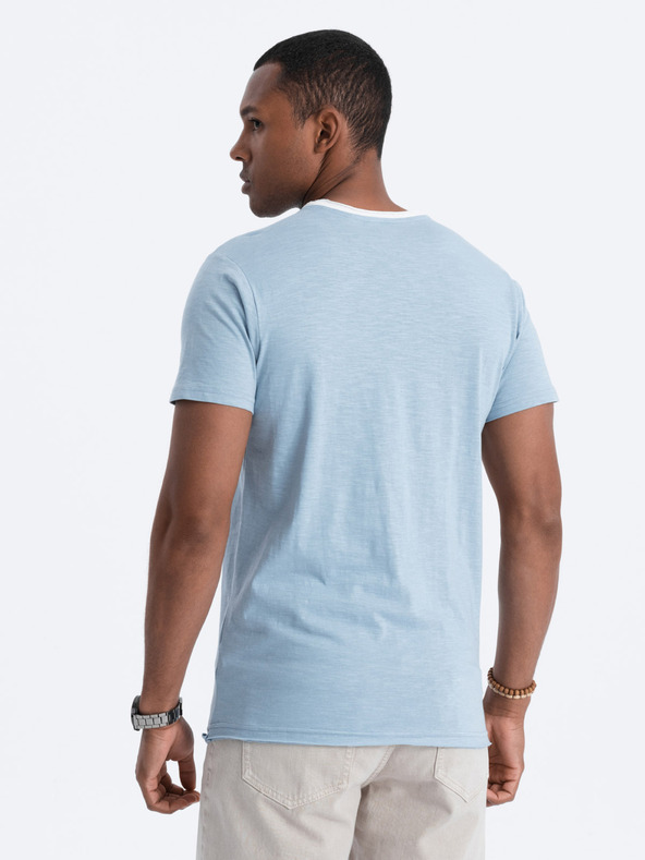 Ombre Clothing Modra moška srajca Ombre Clothing