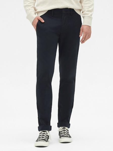 GAP Nohavice essential khaki strih úzky GapFlex GAP