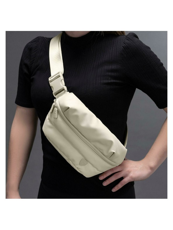 Heys Ledvinka Heys Puffer Mini Waist Bag Off White