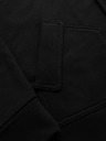 Ombre Clothing Moška jopica na gumbe z visokim ovratnikom - črna V6 OM-SSZP-0240 Ombre Clothing