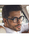 VEYREY VeyRey nerd acetatna sončna očala Phuffy črna obroba prozorna stekla