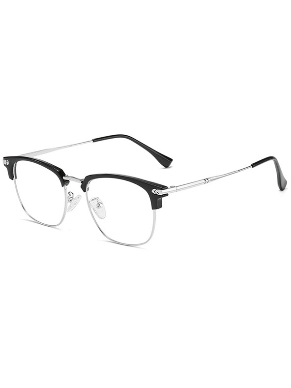 VEYREY VeyRey nerd sončna očala Gruvunk srebrna obroba prozorna stekla