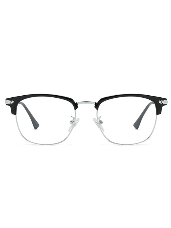 VEYREY VeyRey nerd sončna očala Gruvunk srebrna obroba prozorna stekla