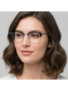 VEYREY VeyRey nerd sončna očala Gruvunk srebrna obroba prozorna stekla