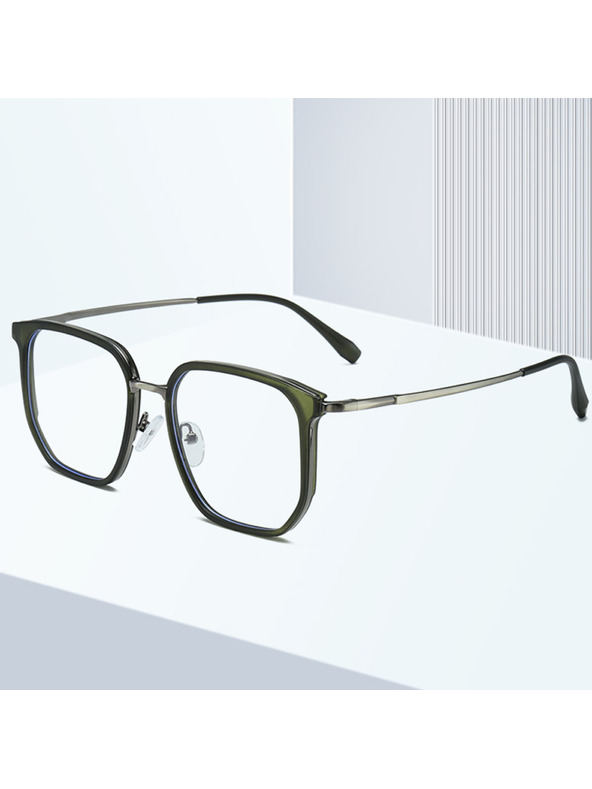 VEYREY VeyRey kvadratna sončna očala Korn črna/večbarvna/zelena okvir jasna stekla
